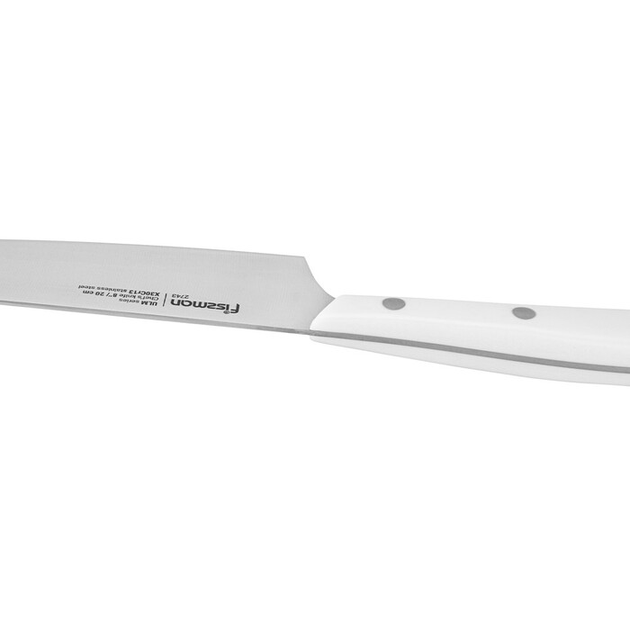 Набір ножів Fissman 6 предметів ULM у дерев`яній підставці з вбудованим точилом (2743)