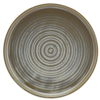 Тарелка презентационная 21x2,2 см с низким вертикальным бортом, Terra Porcelain Matt Grey, GenWare