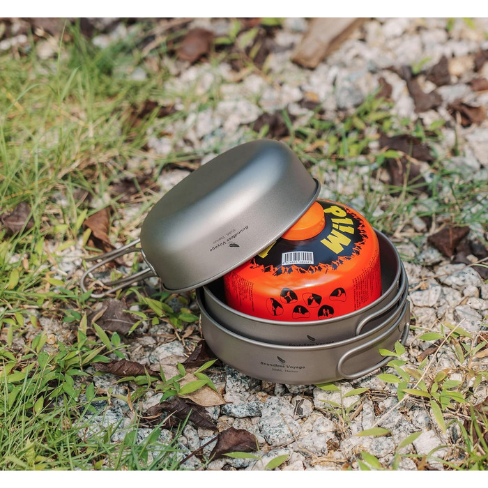 Набір титанових чаш для кемпінгу 3 шт. Boundless Voyage