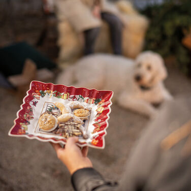 Тарілка квадратна глибока "Санта" 23 x 3,5 см Toy's Fantasy Villeroy & Boch