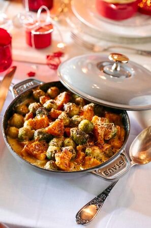 Сковорода-жаровня 20 см з кришкою кругла Graphite Grey Staub