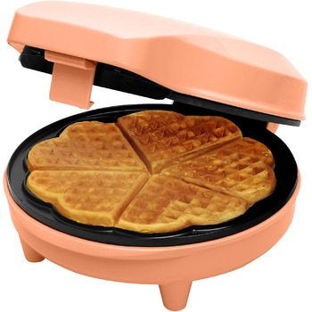 Вафельниця для класичних вафель в формі серця 700 Вт, помаранчевий Bestron