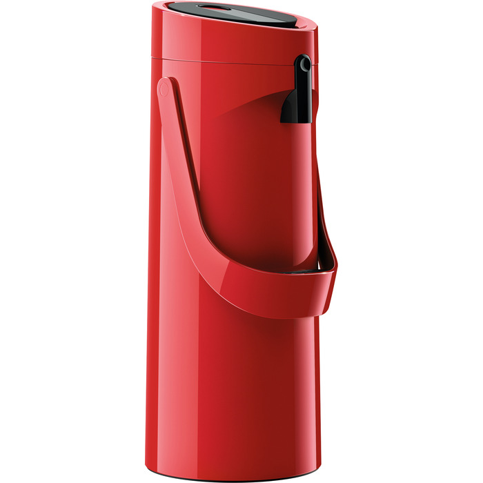 Tefal Thermos Ponza Pump, 1,9 л, пластик, стекло, красный