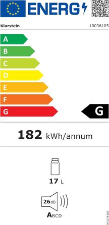 Мини-холодильник для напитков 17 л Klarstein