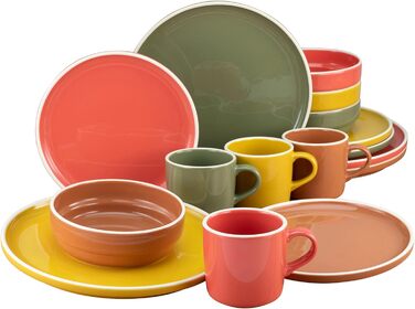 Набір посуду на 4 персони, 16 предметів, Indian Summer Creatable