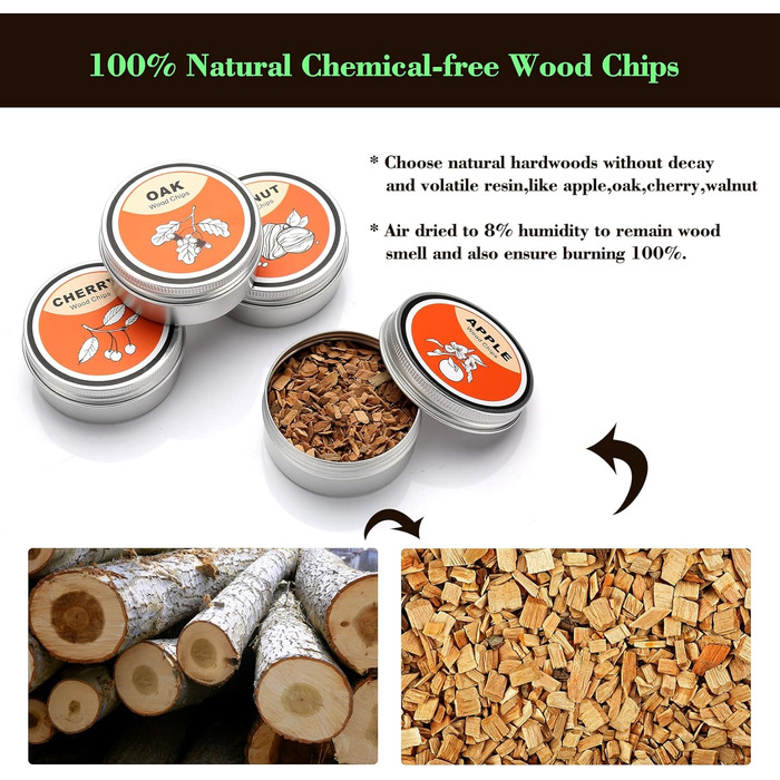 Набір для копчення коктейлів 8 предметів TMEOIIPY