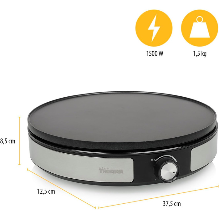 Млинниця електрична 2-в-1, 33 см Tristar