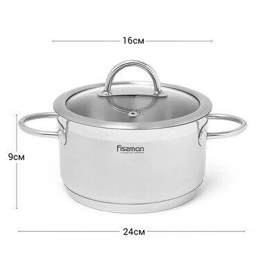 Каструля з кришкою 16 см 1,8 л BENJAMIN Fissman