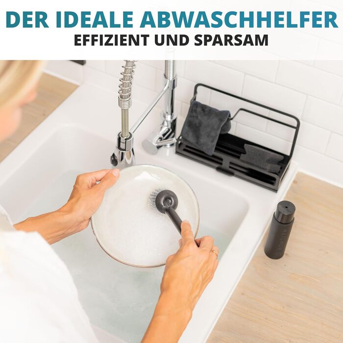 Губки для миття посуду, 10 шт., 4x7x9 см I Сірий колір I Двошарові, м&39яка сторона та сторона для чищення I Для каструль, сковорідок та посуду I Кухонний помічник Губка для чищення Кухонна губка Губка для чищення (набір з 2 дозаторів для засобу для миття