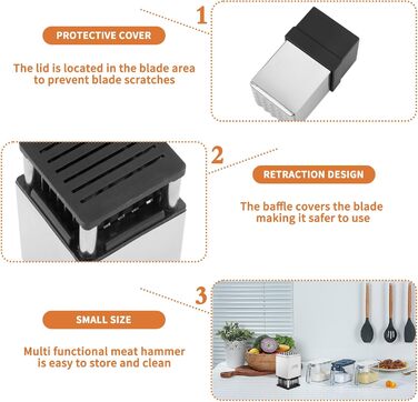 Тендерайзер для м'яса з нержавіючої сталі ZEEREE