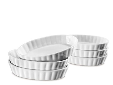 Набір блюд для крем-брюле, 6 предметів білий Küchenprofi