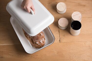 Ланч-бокс емальований з кришкою для хліба Riess