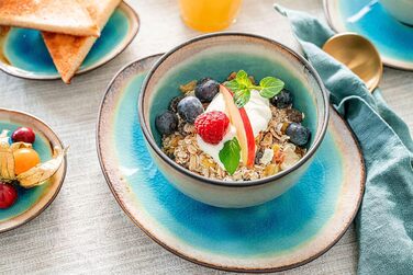 Співачка Набір десертних боулів Capri, набір десертних чаш з 4 предметів з фаянсу, ємність 450 мл Набір десертних чаш 4 шт.