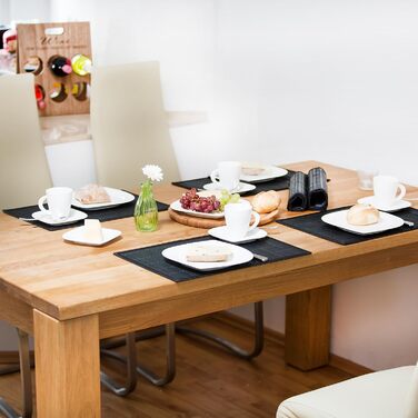 Набір із 6 сервірувальних килимків 45 x 30 см, кремовий Relaxdays