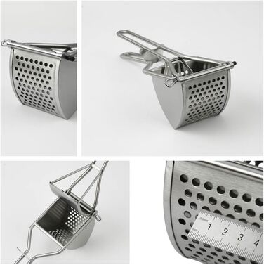 Картопляний товкачильник - Прес для шпецле - Професійний картопляний прес - Картопляний прес для картопляного пюре, фруктових соків, овочевого пюре, картопляної каші (картопляний прес з великим отвором)