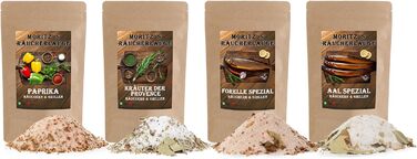 Набір спеції для копчення форелі, вугра, трав, паприки 4 шт Moritz