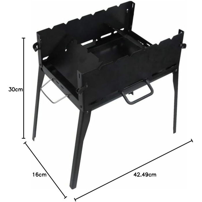 Складаний мангал для барбекю на 6 шампурів 4BIG.fun