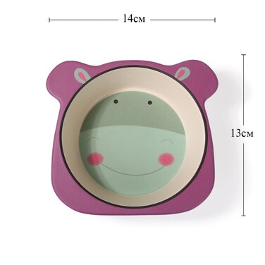 Тарелка глубокая глубокая Fissman 14x13 см Бегемот (9471)