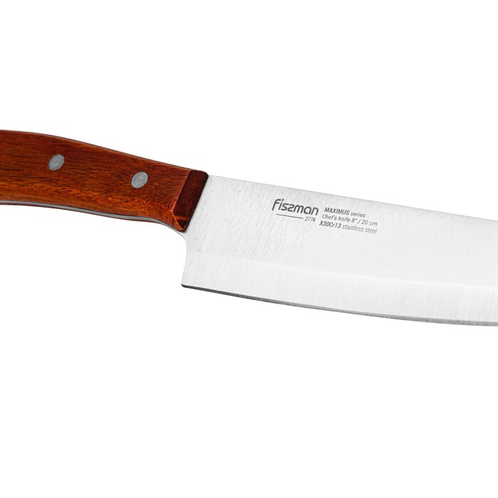 Набор ножей Fissman 6 предметов MAXIMUS в деревянной подставке X30Cr13 (2774)