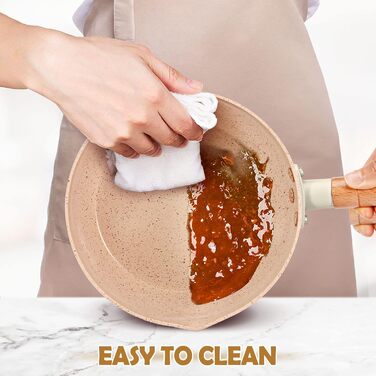 Сотейник 1,7 л зі скляною кришкою 19 см, бежевий BUNDLEPRO