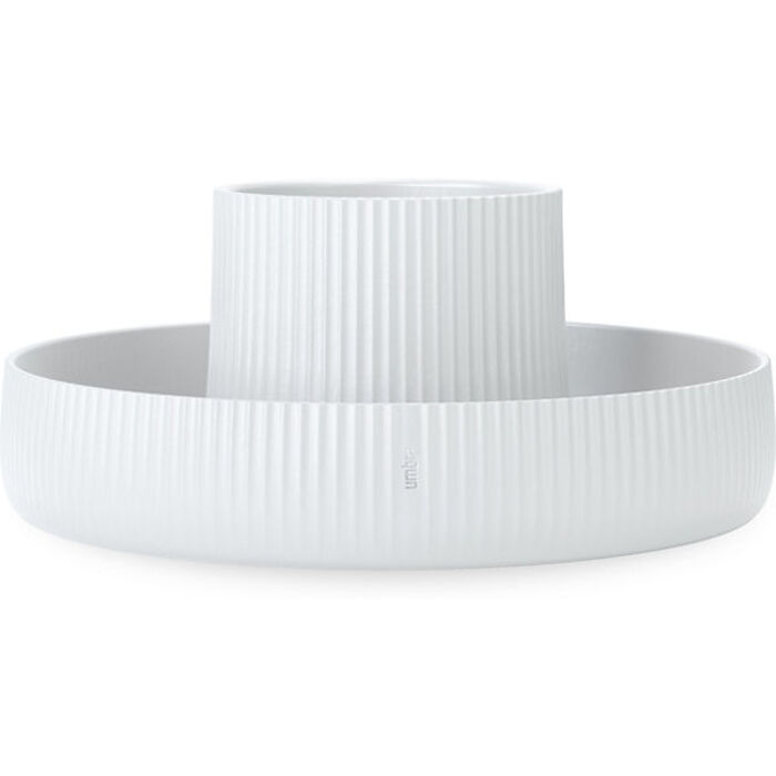 Кашпо 24 х 11 х 24 см біле Fountain Umbra