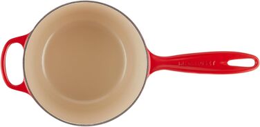 Чавунний сотейник Ø 18 см, 1,8 л з кришкою, вишнево-червоний Signature Le Creuset