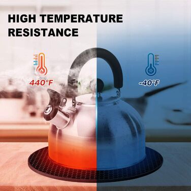 Подставка под горячее 4 шт черный ANNIOCA