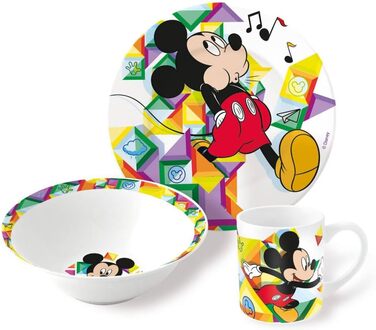 Набір дитячого посуду "Міккі Маус", 3 предмети CARTOON