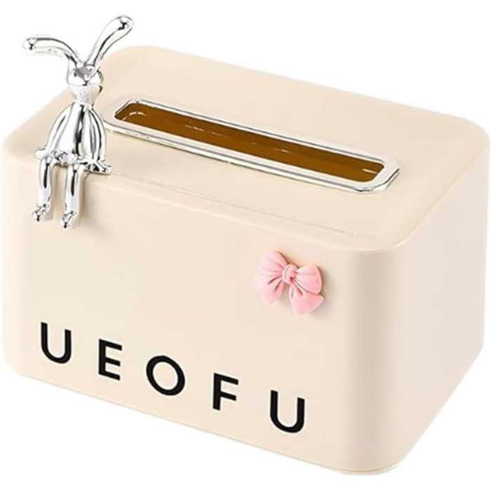 Диспенсер для серветок 18,8 x 12,5 x 10,4, бежевий Qurygin