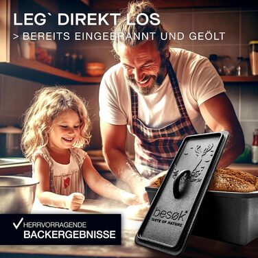 Форма для випікання хліба із кришкою 28 см besok