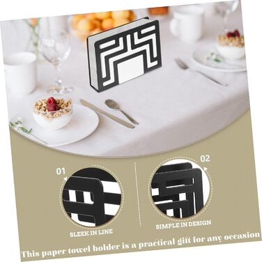 Современный металлический держатель для салфеток 12 х 8,5 см HOMSFOU