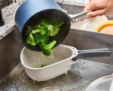 Друшляк зі складними ручками, великий Droplet Joseph Joseph