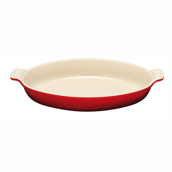 Блюдо овальне 42 см, червоне Le Creuset