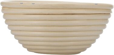 Кошик для вистоювання Westmark, для тіста для хліба 1500-2000 г, овальний, довжина приблизно 40 см, ротангова тростина, світло-бежева, 32022270 (одинарна, Ø 20,5 см)