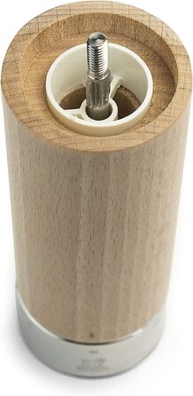 С кривошипом, Классическая регулировка помола, Высота 18 см, Дерево/нержавеющая сталь, натуральный, 37307 (Соляная мельница, натуральная и нержавеющая сталь)