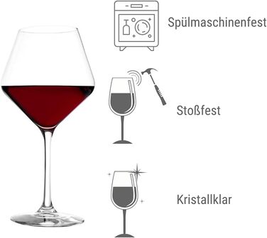 Келихи для білого вина Stlzle Lausitz Revolution 365 мл I Келихи для білого вина Набір з 6 келихів для благородного кришталю I Келихи для вина Можна мити в посудомийній машині I Набір келихів для білого вина ударостійкий I найвищої якості (545 мл келихи д