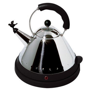 Чайник электрический 1,5 л черный/металлик Electric kettle Alessi