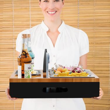 Органайзер для снеків 40 х 34 х 7,5 см чорний Mihoho