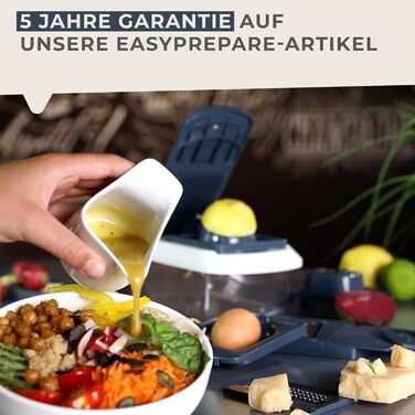Багатофункціональний подрібнювач овочів з 11 різними насадками 25,5 x 14,9 x 9,5 см Fackelmann