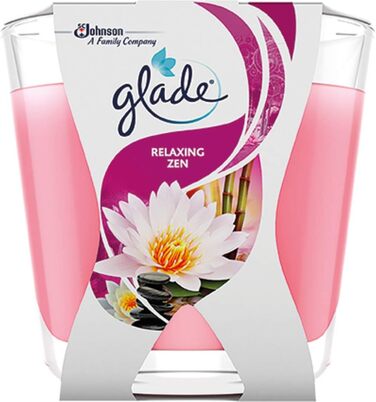 Ароматична свічка Glade (Brise) Dcor у склянці, Романтична ваніль, 6 шт. (6 x 70 г) (Розслаблюючий дзен)