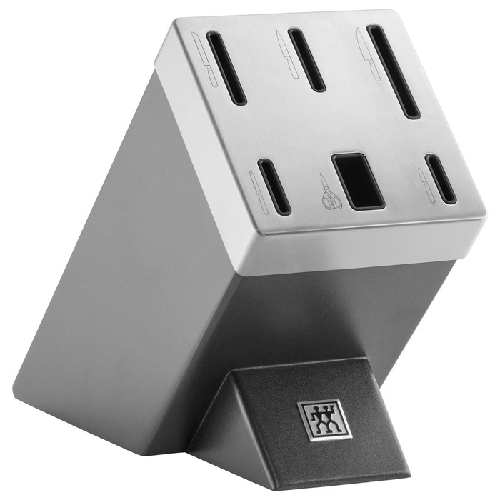 Набор из 5 ножей с ножницами и затачивающим блоком серый Gourmet Zwilling