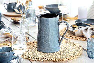 Співачка Набір молока та цукру Darwin 3 шт., Цукорниця та набір глечиків для молока Кераміка, Цукорниця з кришкою та глечиком для молока, Контейнер для молока та дозатор для цукру ручної роботи, Контейнер для цукру Blue (набір кави та тістечок)