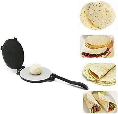 Прес для тортильї ручний 20,3 см, алюміній Kisbeibi