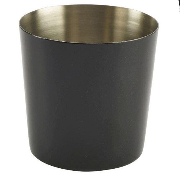 Склянка металева 420 мл, чорна, GenWare