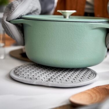 Набір 2 шт. Силікон і бавовна, термостійкі (прихватки, сірі)