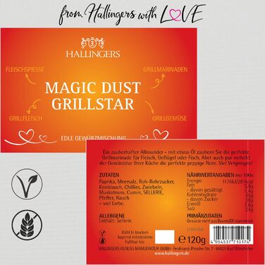 Подарунковий набір спецій ручної роботи, 12 спецій з усього світу (набір) - Літній подарунок та ідеальний подарунок для барбекю День народження, вітання, новосілля, річниця, дружба, Gen Selection, 12 спецій (73651) (BBQ Magic Dust Gr., спеції (71017))