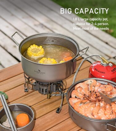 Набор кастрюль и сковородок для кемпинга Boundless Voyage