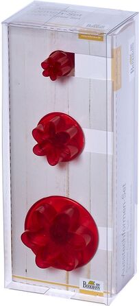Набір штампів для тесту вигляді квітки лілії, 3 предмета, RBV Birkmann