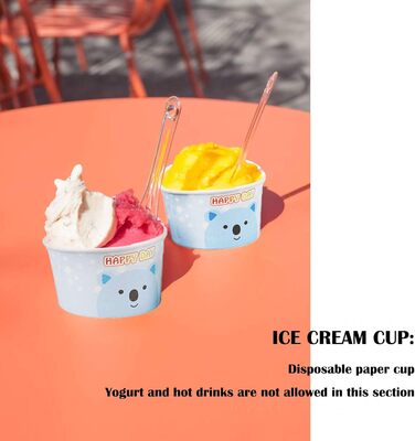 Набір паперові стаканчики для морозива 100 шт. 120 мл Ltsbaed