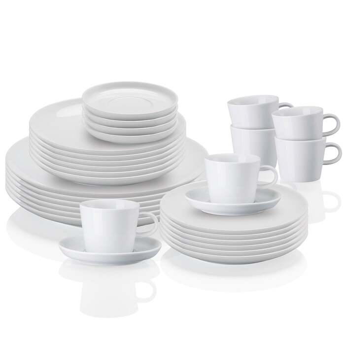 Столовий сервіз сімейний 30 предметів, білий Cucina Arzberg